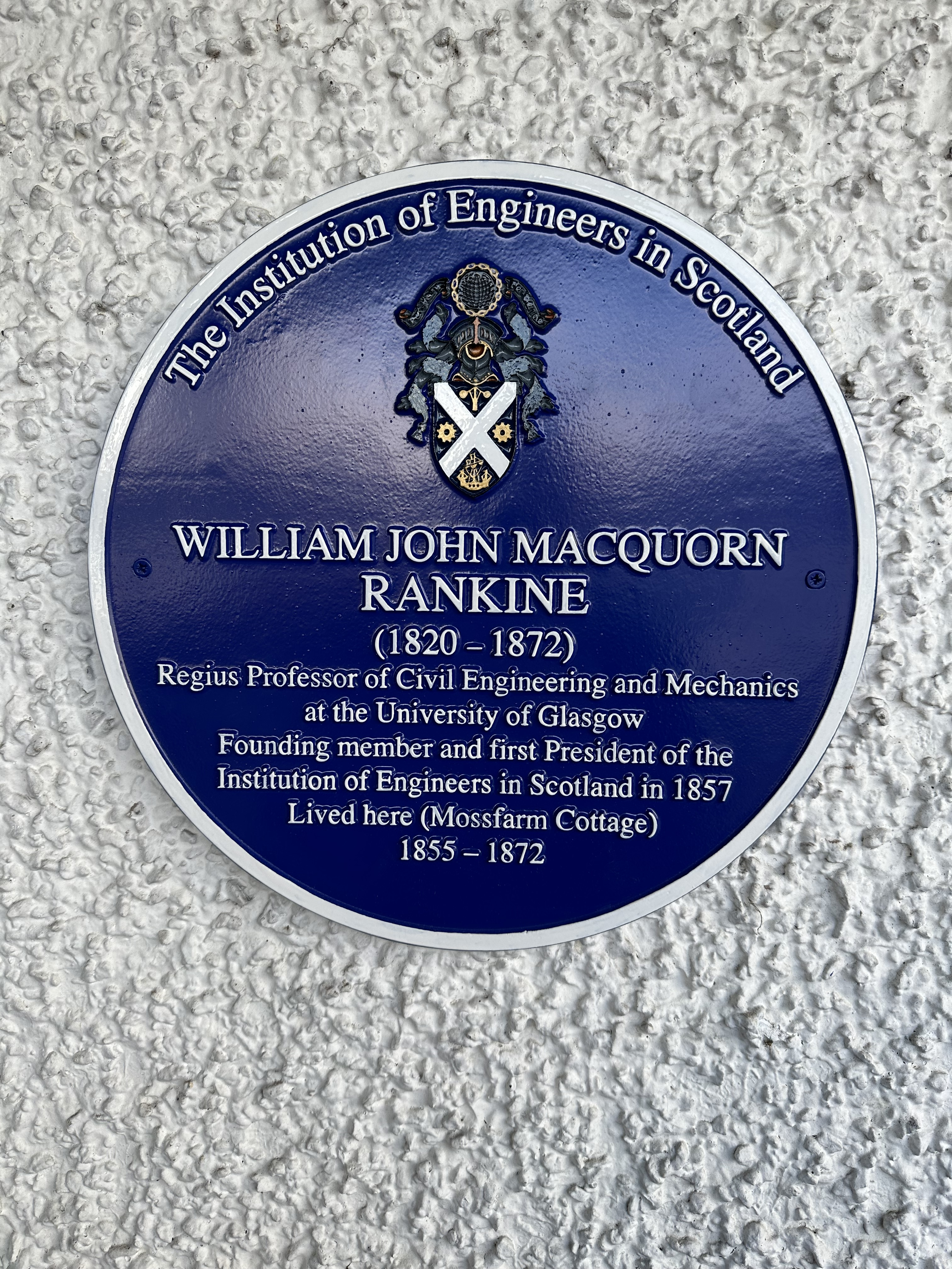 Blue Plaque unveiled on 17th Feb 2023, at Haggs Castle Golf Club