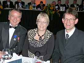 Gordon and Lynda Masterton with Martin Bellamy of Kelvingrove Museum