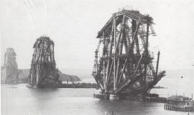 Forth Bridge under construction