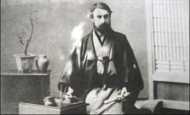 William Kinninmond Burton in Japanese costume