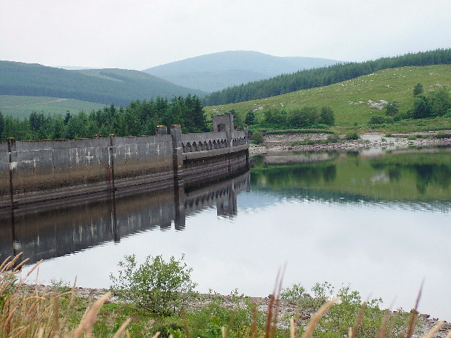 Clatteringshaws Dam, Galloway Hydro-Electric Scheme in 2005