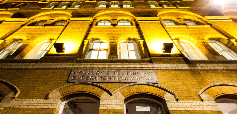 Exterior of the Kirkaldy Testing Works