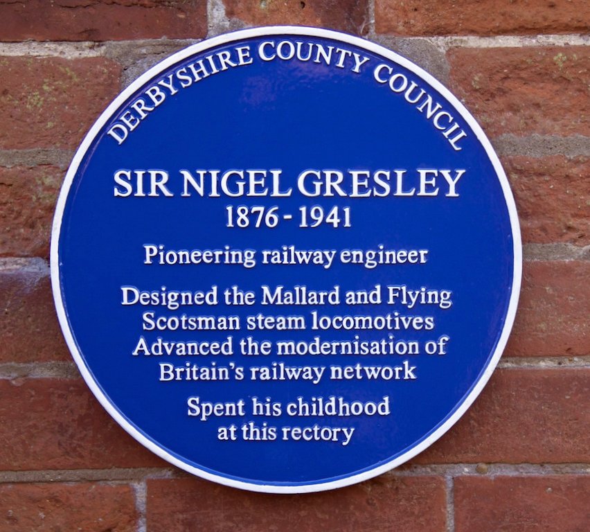 Plaque at The Old Rectory, Netherseal, Derbyshire