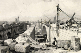 Old and New London Bridges