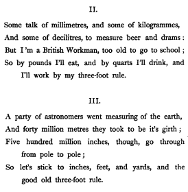 Two of Rankine's somewhat reactionary verses from 