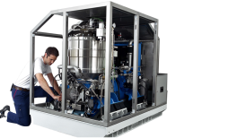 Kockums Stirling Engine module. Picture by courtesy of Saab Kockums